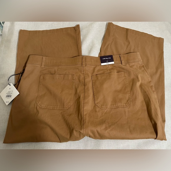 Ava & Viv Brown Wide Leg Capri Pants - Size 22new with tags - Picture 10 of 10